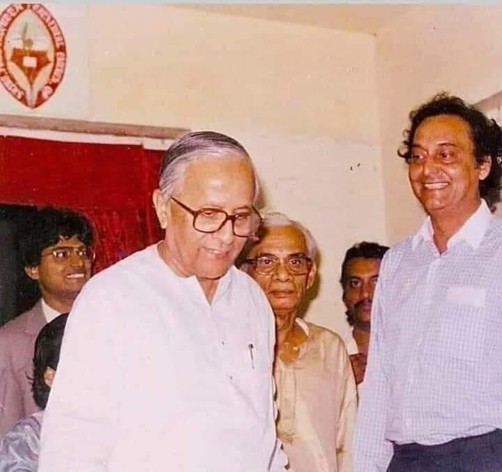 Soumitra Chatterjee with Jyoti Basu